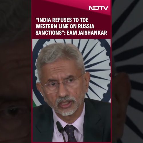 S Jaishankar Latest News | India Refuses to Toe Western Line…